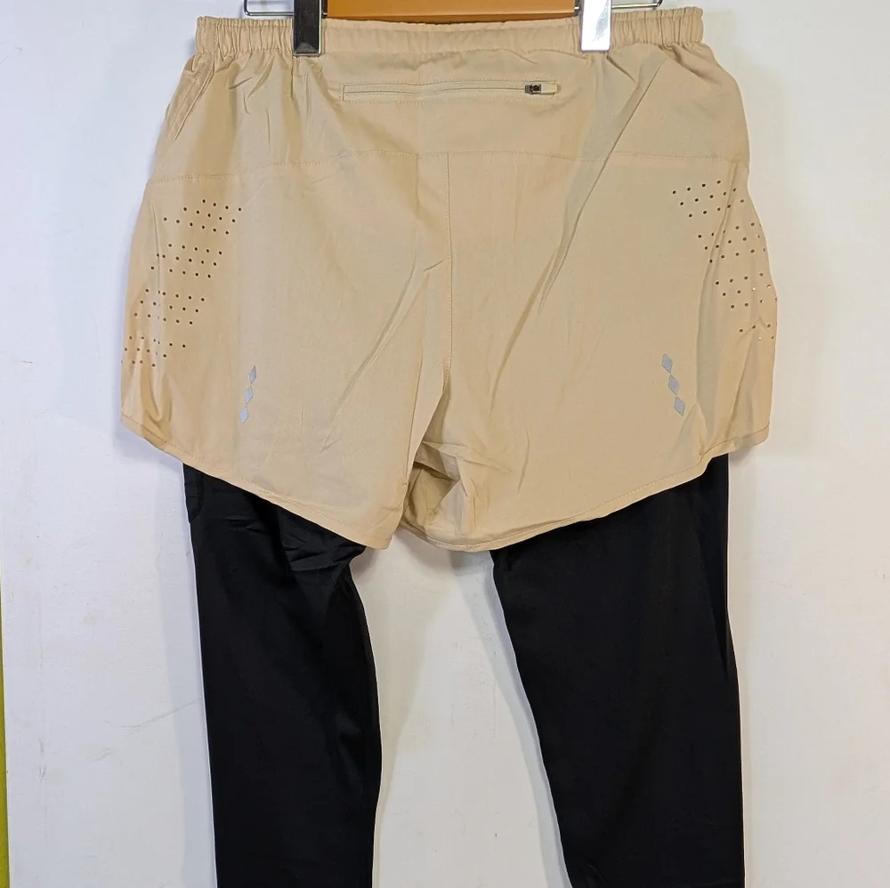 Raw Gear Compression Legging Shorts Large Tan Sand by Bradley Martyn Under ✨NEW✨ - Picture 7 of 7